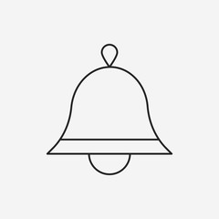 Christmas bell line icon