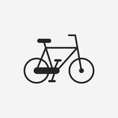 Environmental protection concept green bike icon