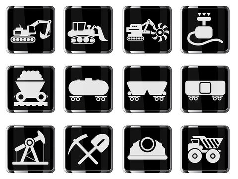 Symbols of Transportation & Construction Machine