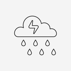 Environmental protection concept conserve water line icon