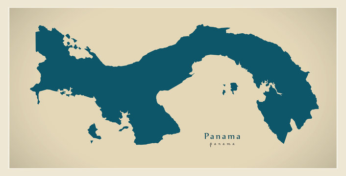 Modern Map - Panama PA
