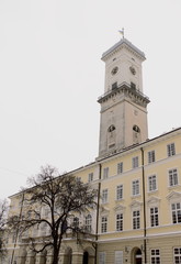Fototapeta na wymiar City hall of Lviv