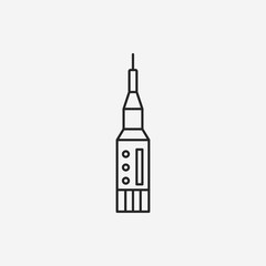 Spaceship line icon