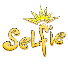 Taking Selfie Photo on Smart Phone concept. 