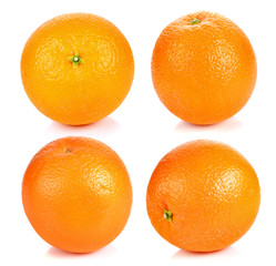 Orange fruit isolated on white