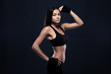 Fototapeta na wymiar Portrait of a fitness woman