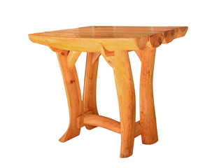 Wooden table.Isolated.