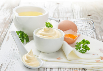 Mayonnaise in bowl