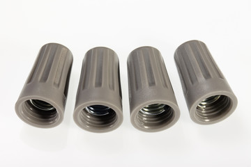 Wirenuts isolated on white background