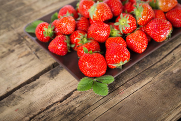 Fresh aroma strawberries