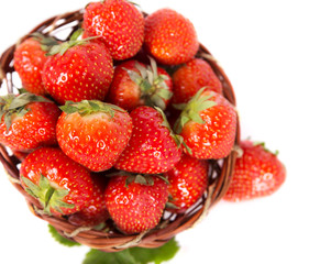 Fresh aroma strawberries