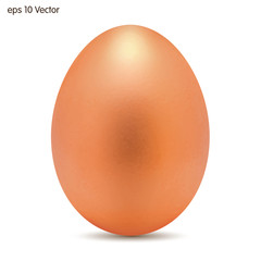 Bronze egg. Vector