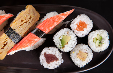 Japanese seafood sushi set
