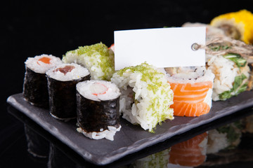 Japanese seafood sushi set