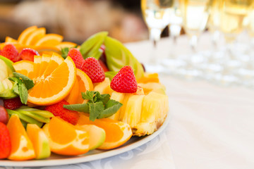 Fresh fruit party plate