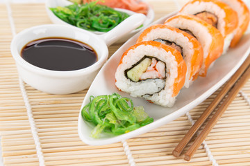 Japanese seafood sushi set