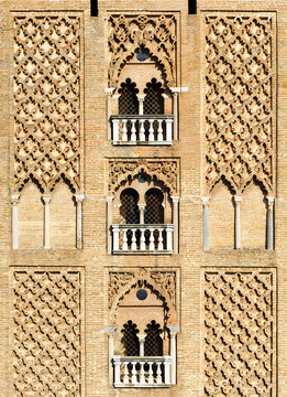 Giralda tower, foreground, Seville, Spain