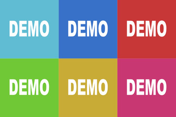 demo flat vector icons  original modern design for web and mobile app
