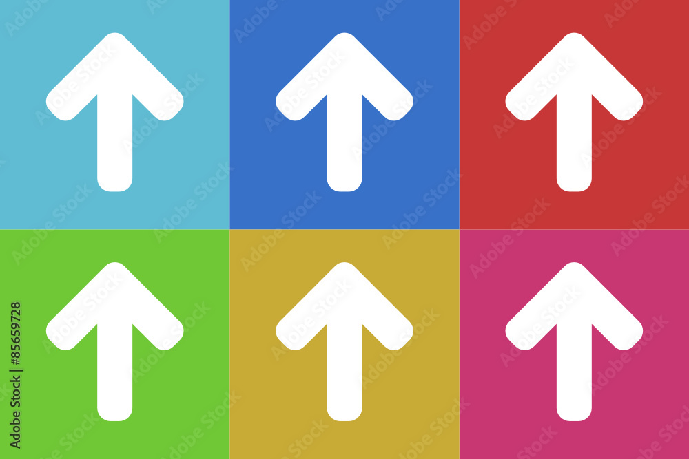 Poster arrow vector icons set