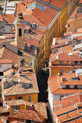 Old town architecture of Nice on French Riviera