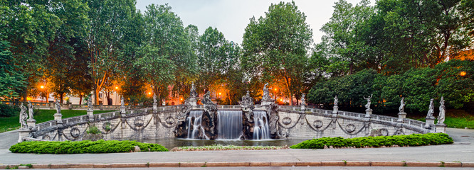 Turin (Torino), Fountain of the Twelve Months in Valentino Park
