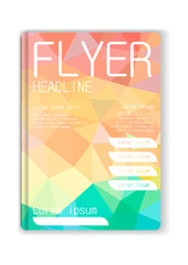 Abstract Flyer Low poly design
