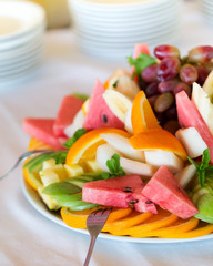 Fresh fruit party plate