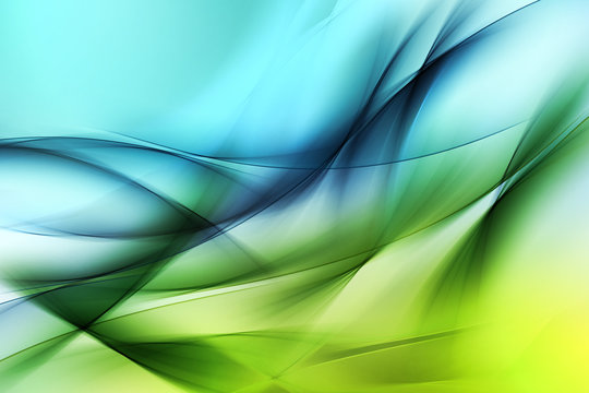 Fototapeta Blue Green Abstract Design Background