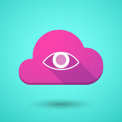 Cloud icon with an eye