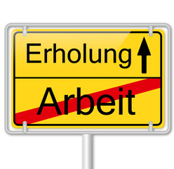 Verkehrszeichen Erholung