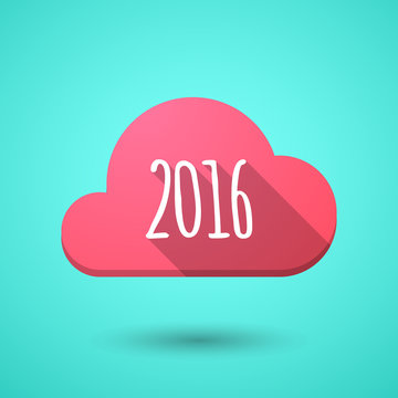Cloud icon with a 2016 sign