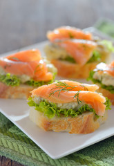 eggplant salad with smoked salmon