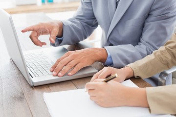 Business partners working together