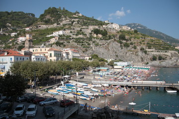 Minori, spiaggia, paesaggio, Costiera Amalfitana, Salerno 