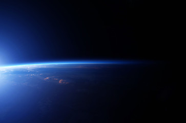 Planet earth from the space. Some elements of this image furnished by NASA