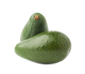 Green avocados composition isolated