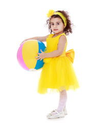 beautiful girl of 4 years 