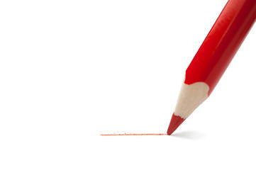 Red pencil.