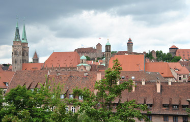 Nürnberg - Blick über Altstadt 