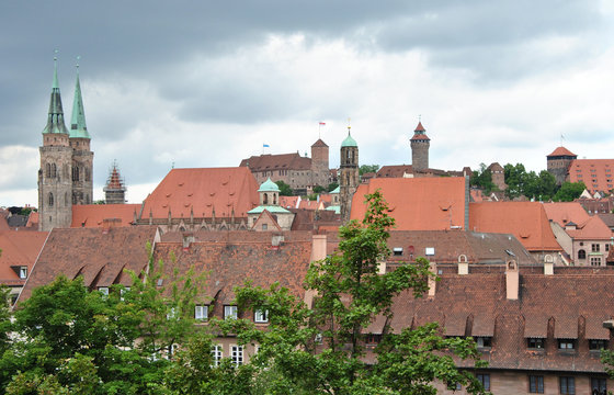 N&uuml;rnberg - Blick &uuml;ber Altstadt 