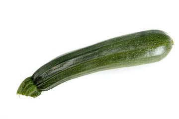 courgette on white background