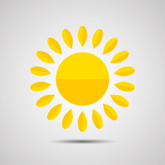 Sun icon.