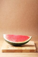 fresh watermelon on wooden background