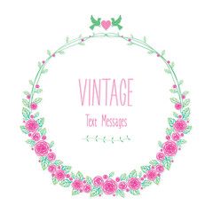 Vintage Flowers Wreath