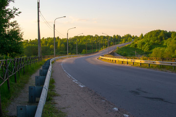 Fototapeta premium sky road