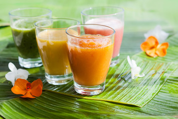 Fresh fruit smoothies