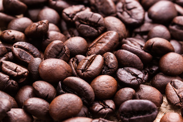 Roasted coffee bean.