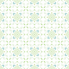 Fototapeta na wymiar Patterns with flowers and abstract decorative elements design
