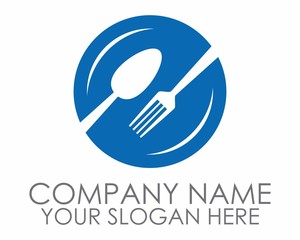 blue cutlery spoon flatware