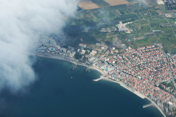 Чёрное море, вид с самолета